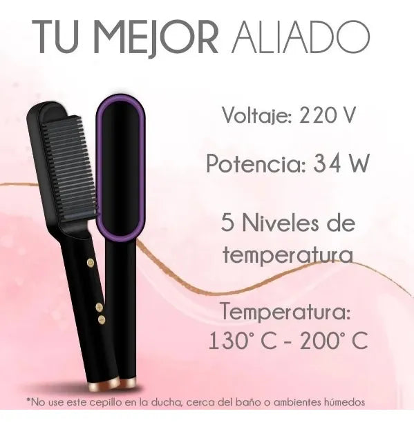 Cepillo alisador de pelo